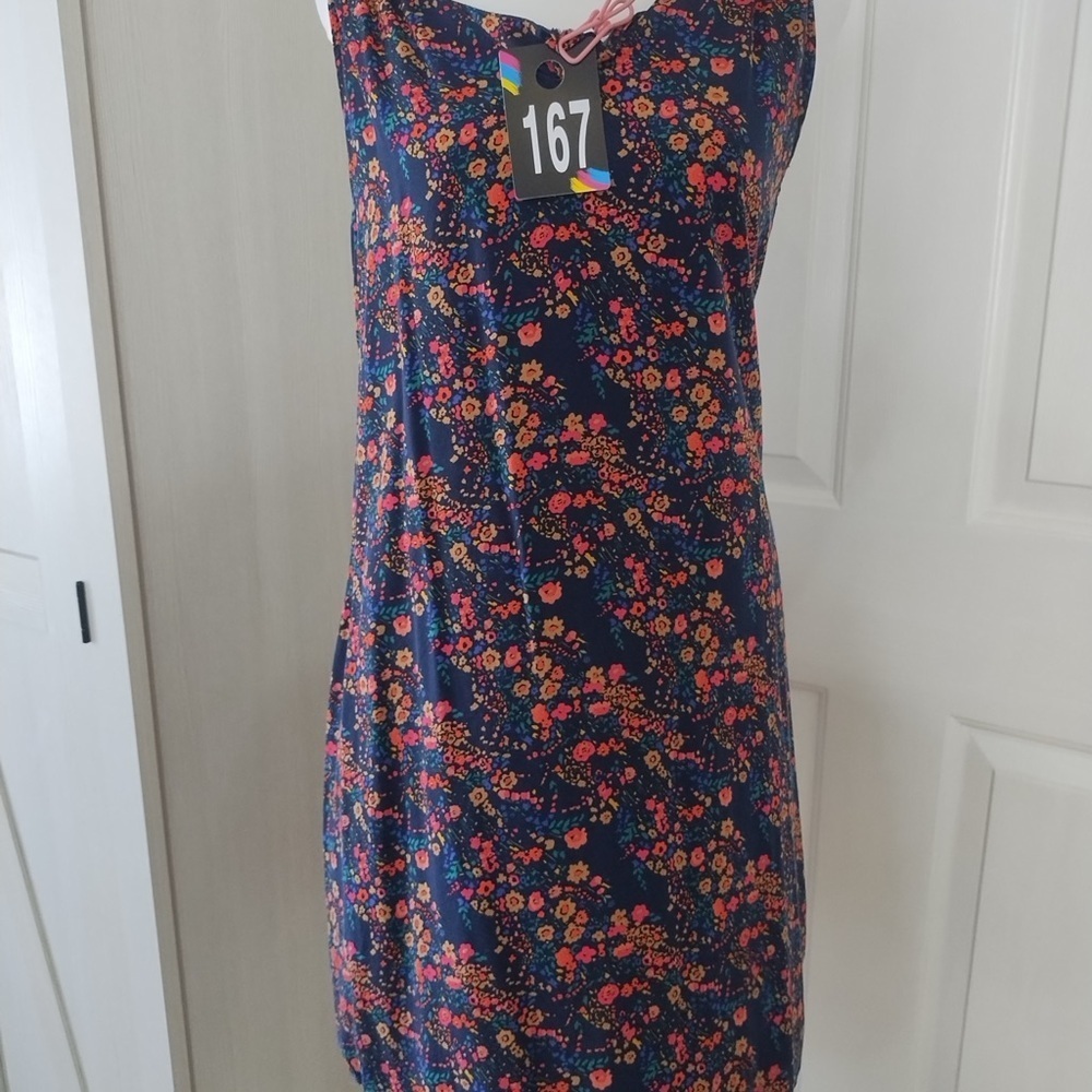 GAP Navy Floral Halter Sundress Sz S